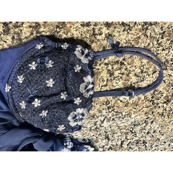 Victoria's Secret Slip Dress S embroidery push-up long nightgown small vtg-1999 - Picture 4 of 8